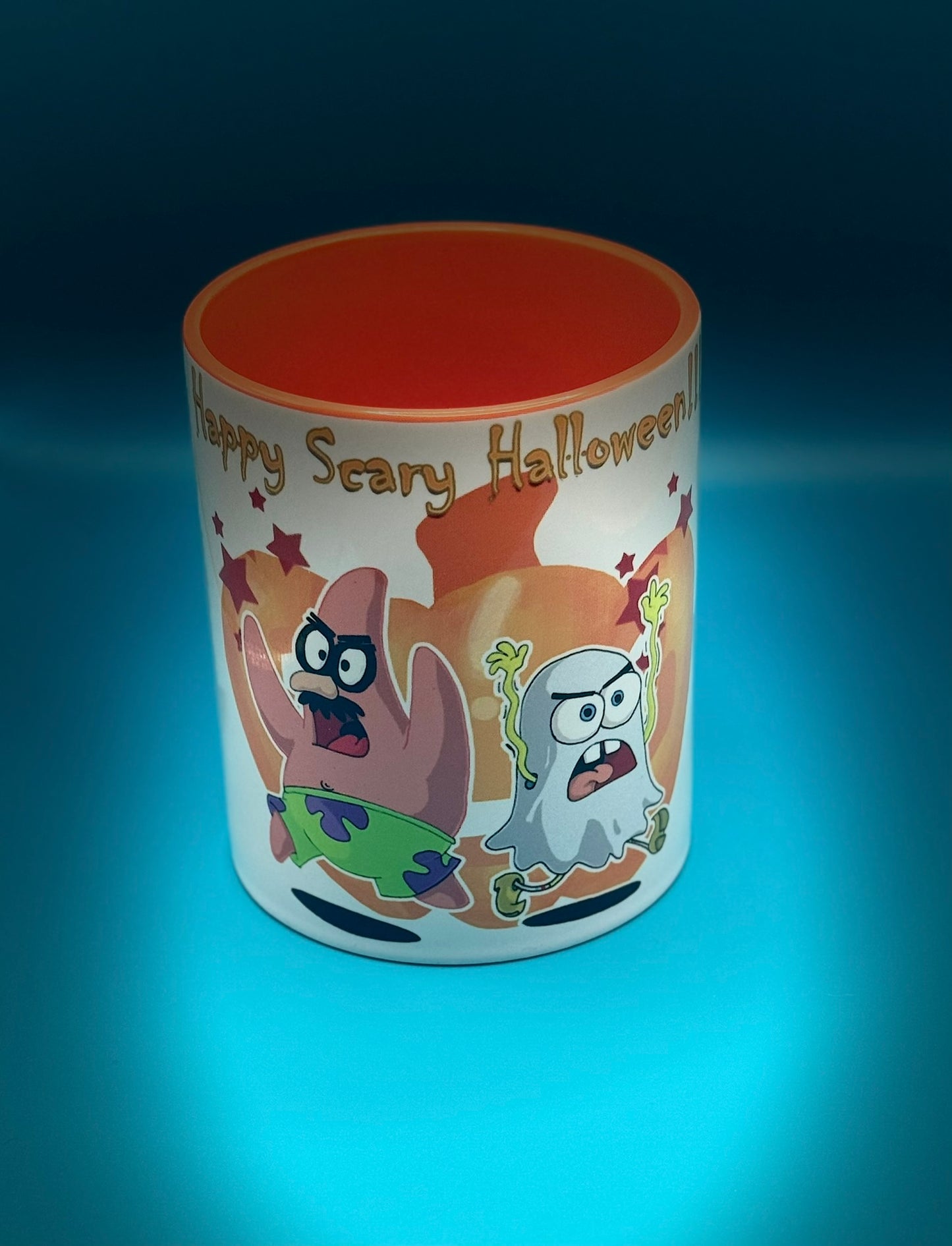 Yellow Spooky Scary Cartoon Mug