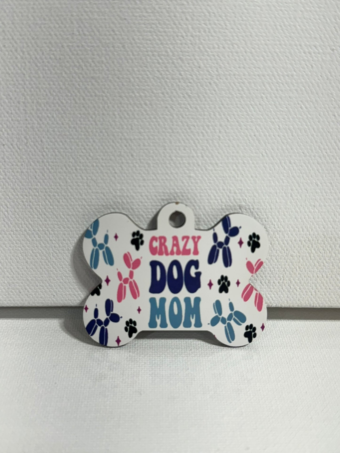 Crazy Dog Mom Keychain