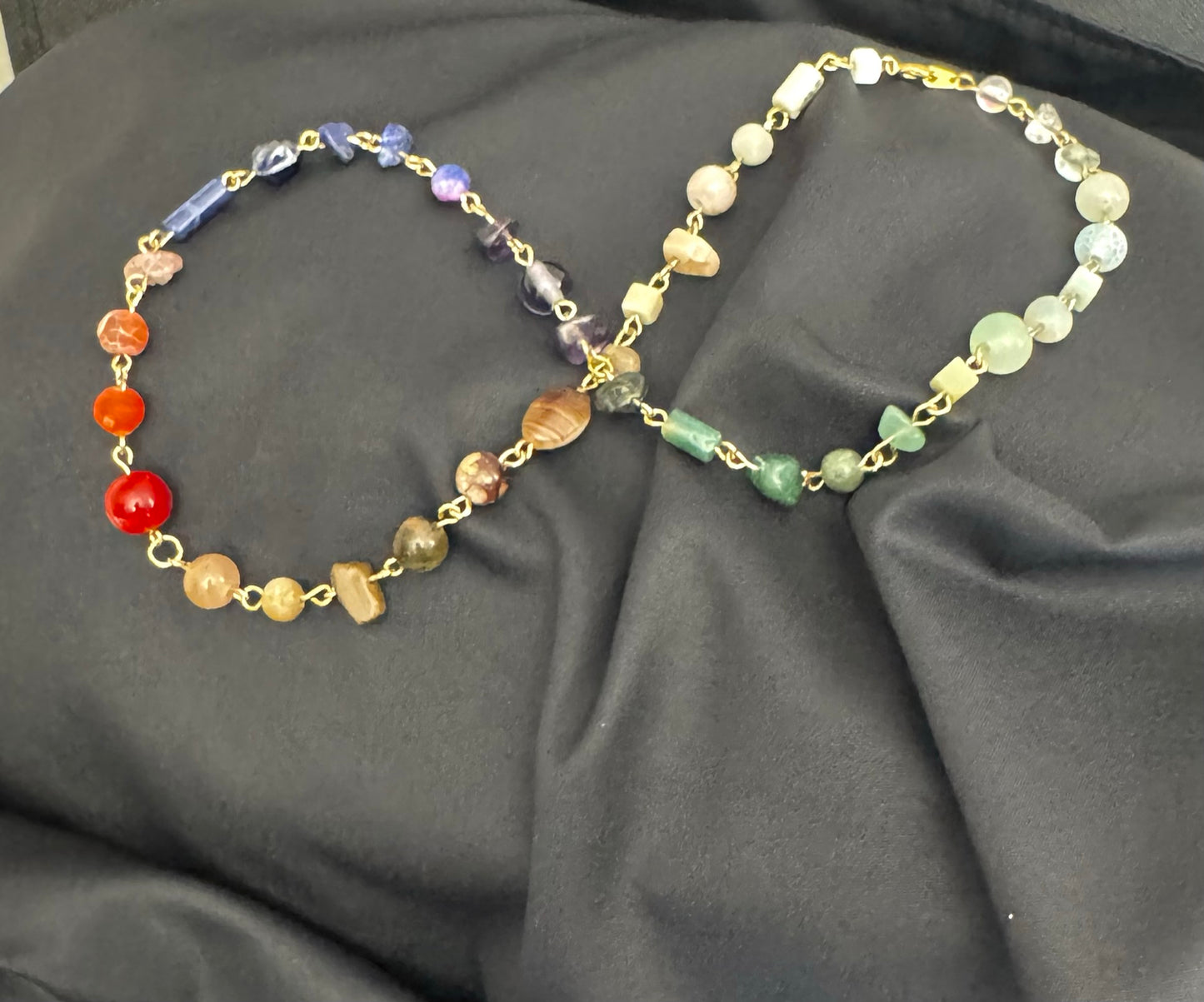 Colors: Handmade Gemstone Dangle Jewelry Set