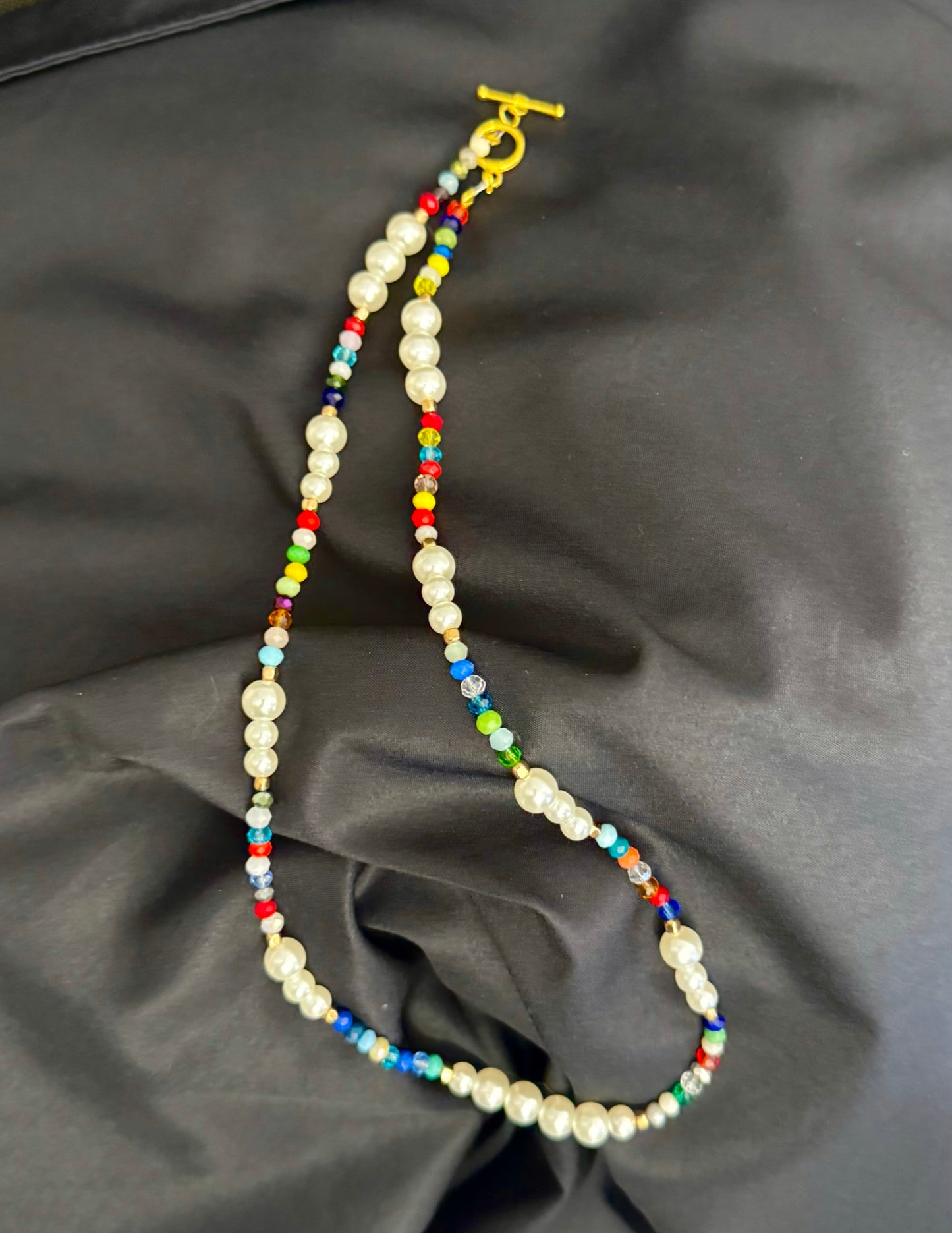 Jaclyn Pearl & Gemstone Jewelry Set – Elegance with a Playful Twist