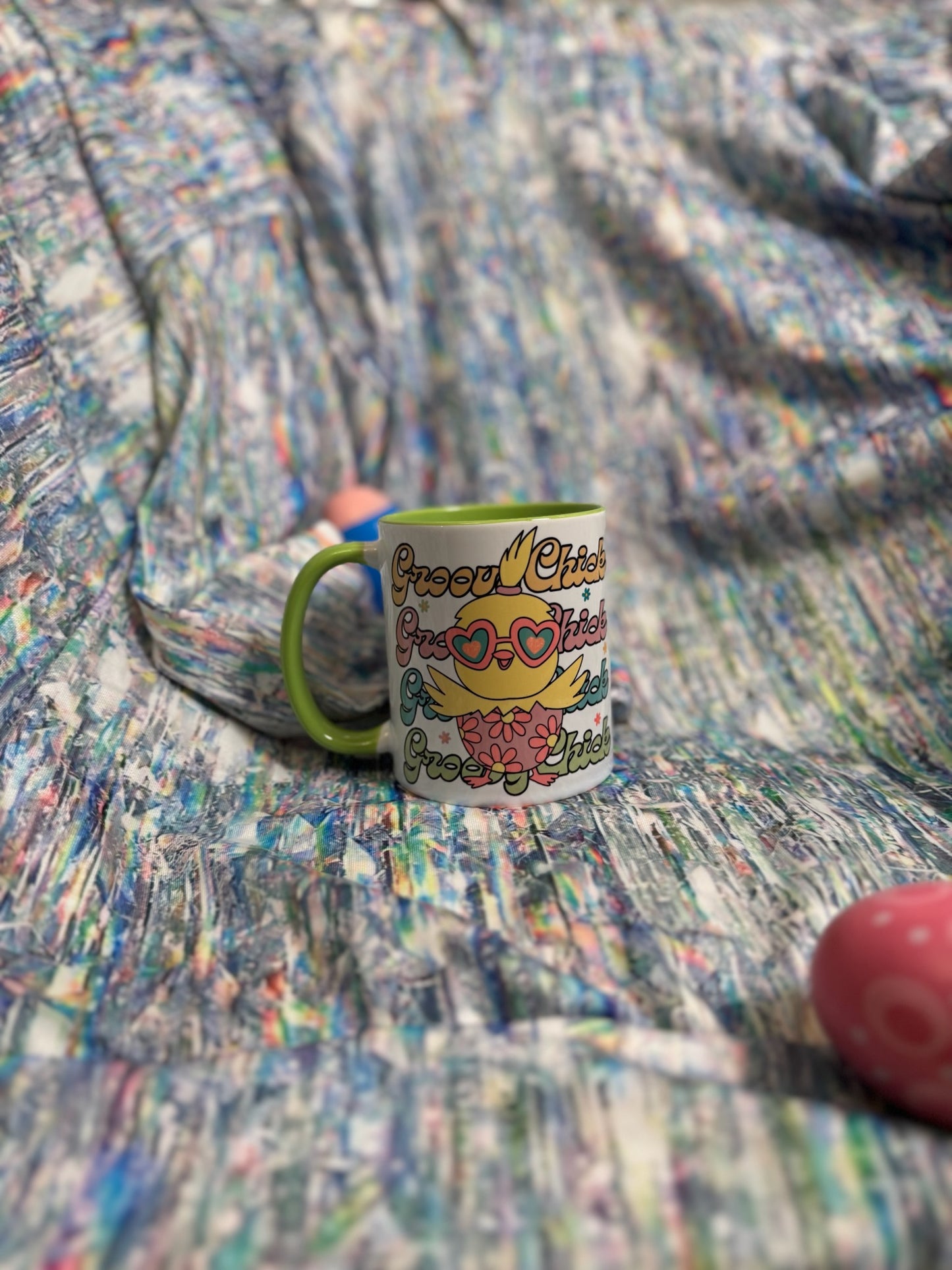 Groovy Chick Easter Mug β Retro Springtime Vibes