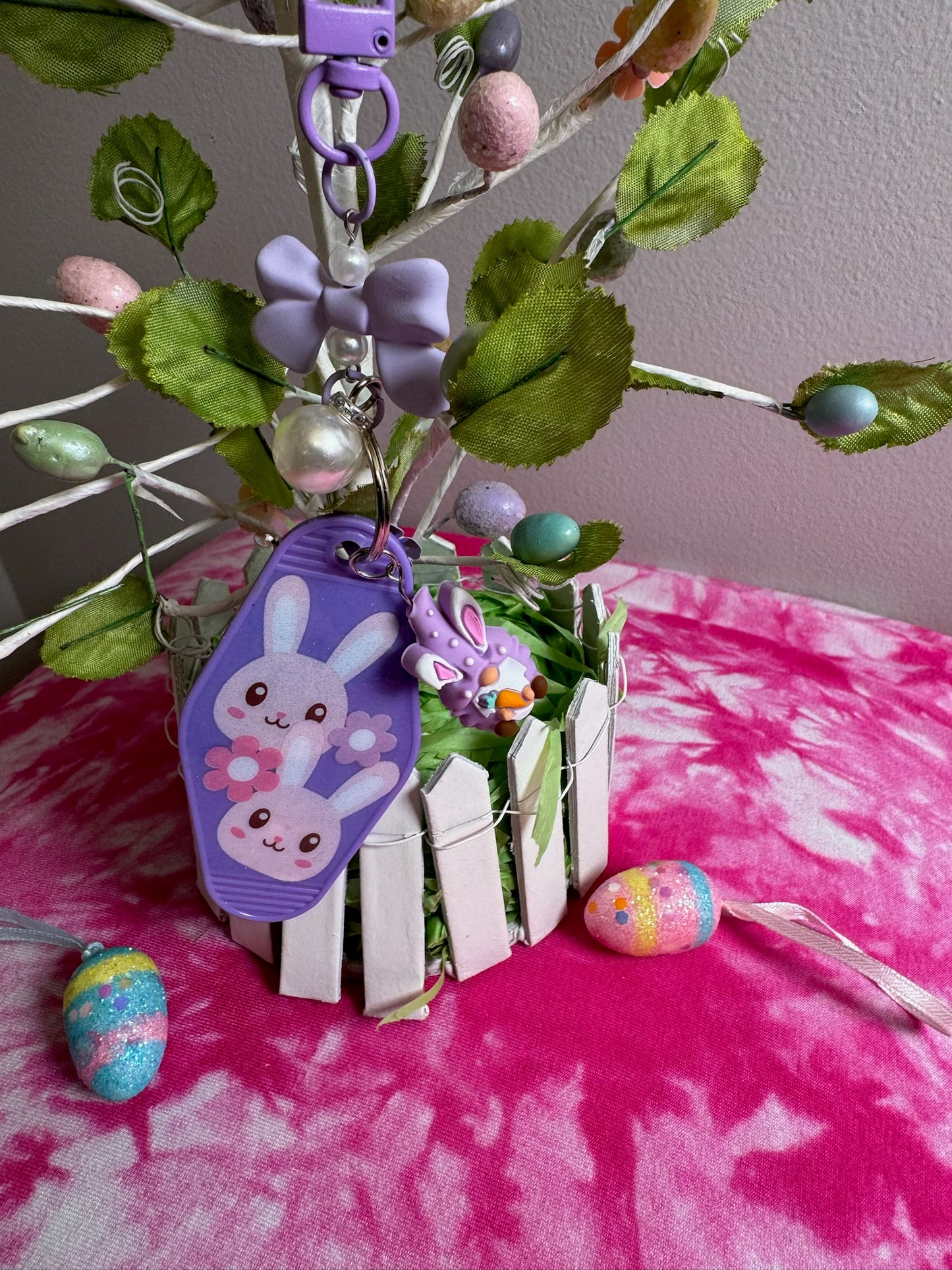 Hoppy Easter Bunny Keychain β Adorable Springtime Charm!