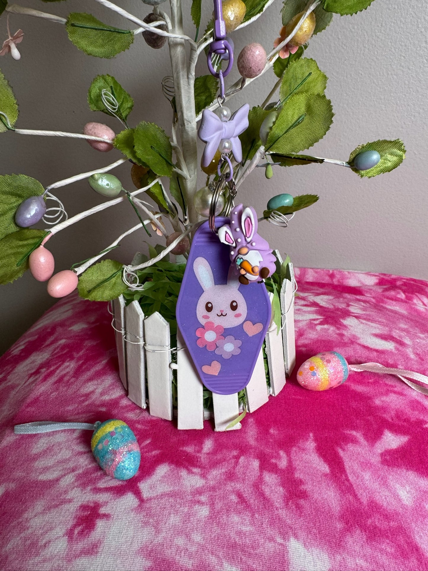 Hoppy Easter Bunny Keychain β Adorable Springtime Charm!