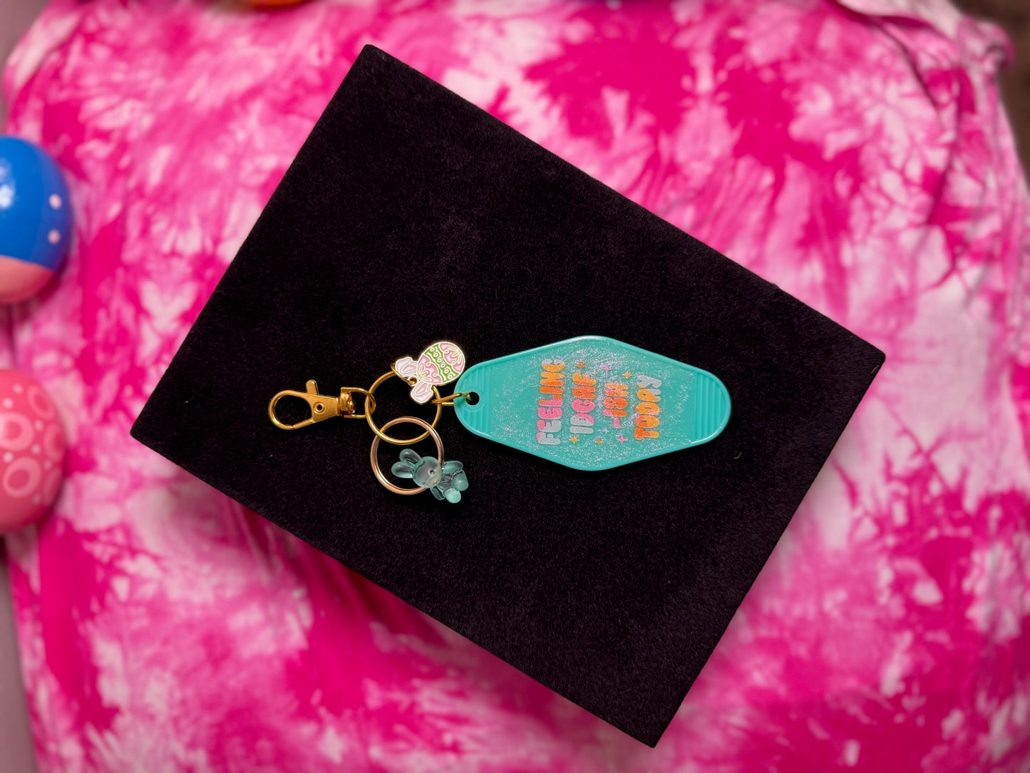 IDGAF-ish Retro Motel Keychain – Sassy & Relatable Mood