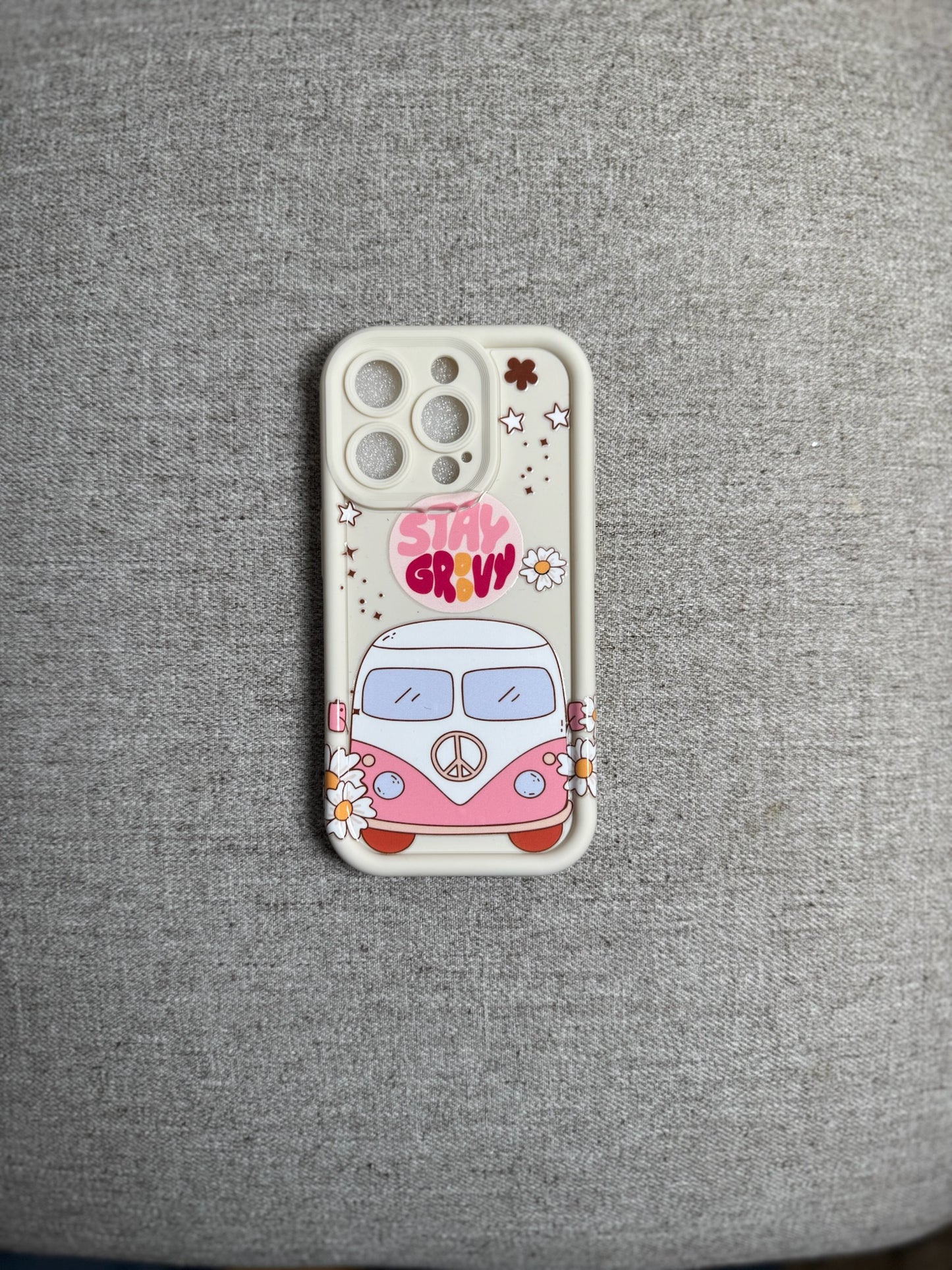 Stay Groovy Easter Vibes β Hippie Bus Phone Case