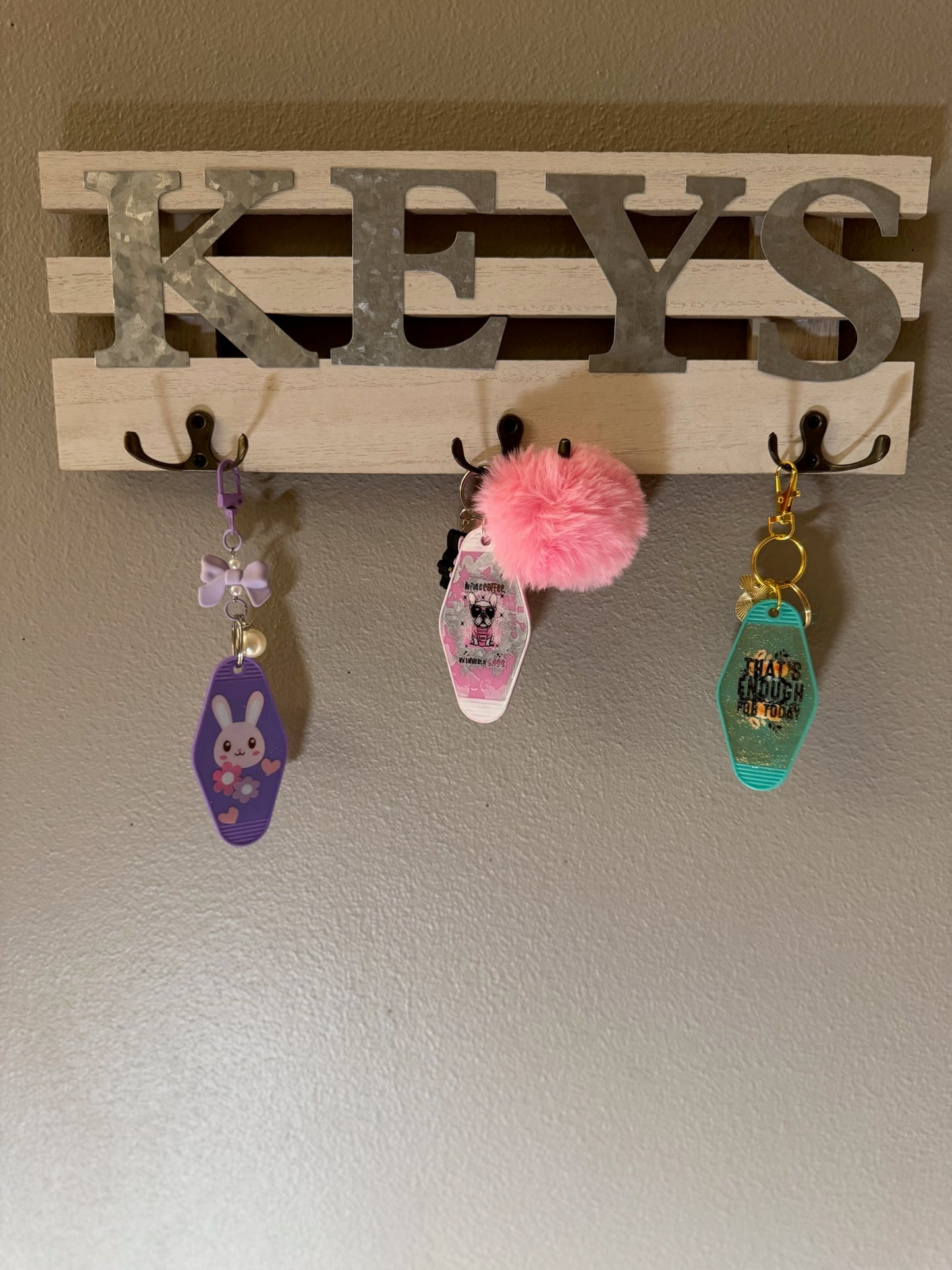 IDGAF-ish Retro Motel Keychain – Sassy & Relatable Mood