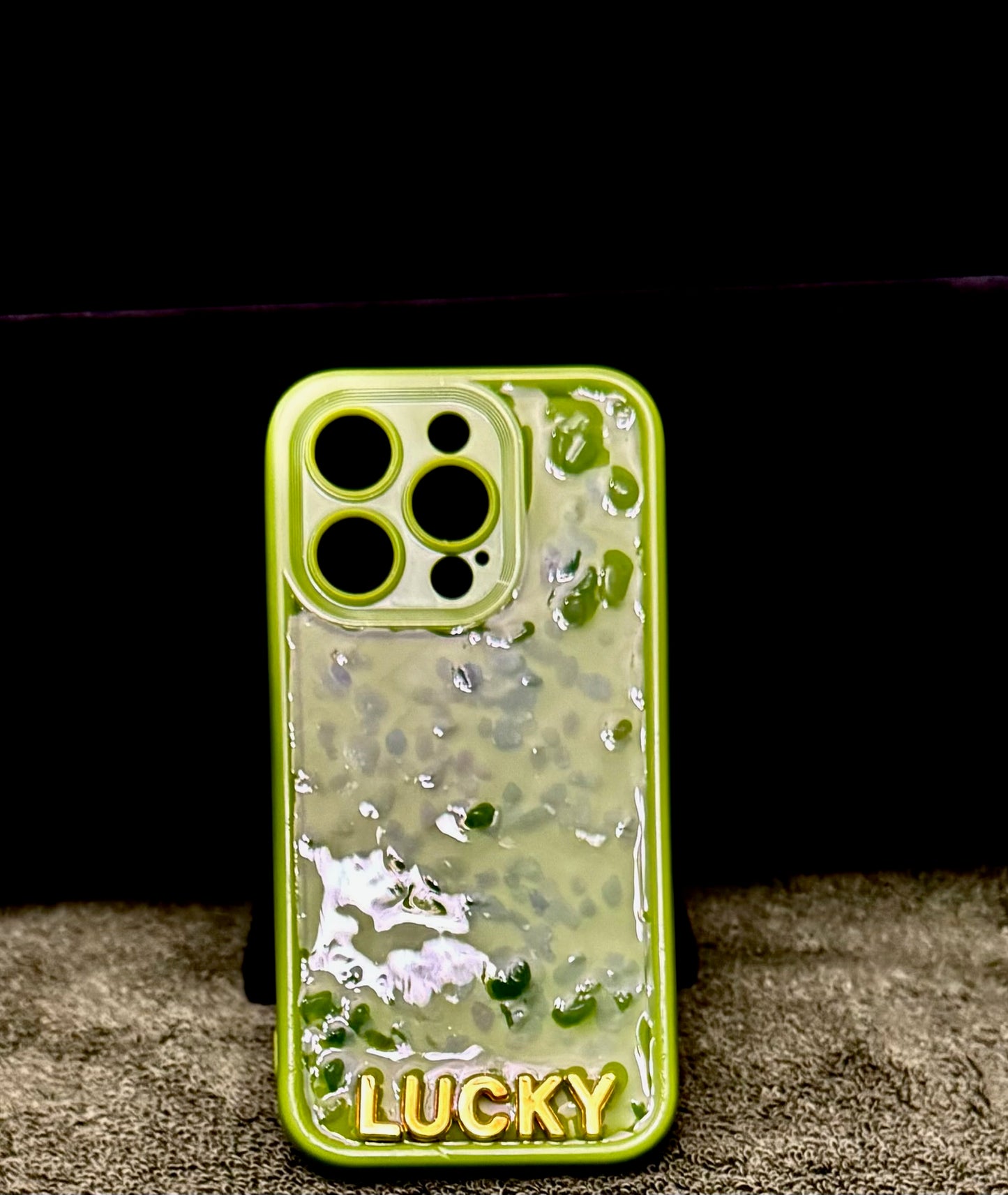 Lucky Green Gemstone Phone Case – Carry Good Fortune Everywhere!