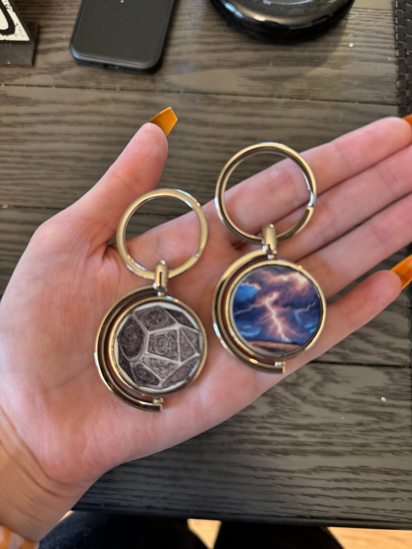 Elemental Elegance: Handcrafted Fantasy Keychains