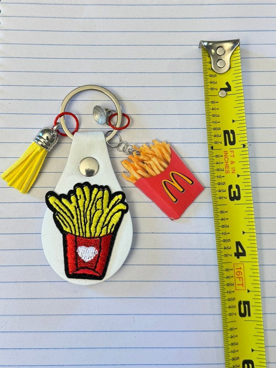 Fry Lover's Delight: Fun and Quirky Keychain