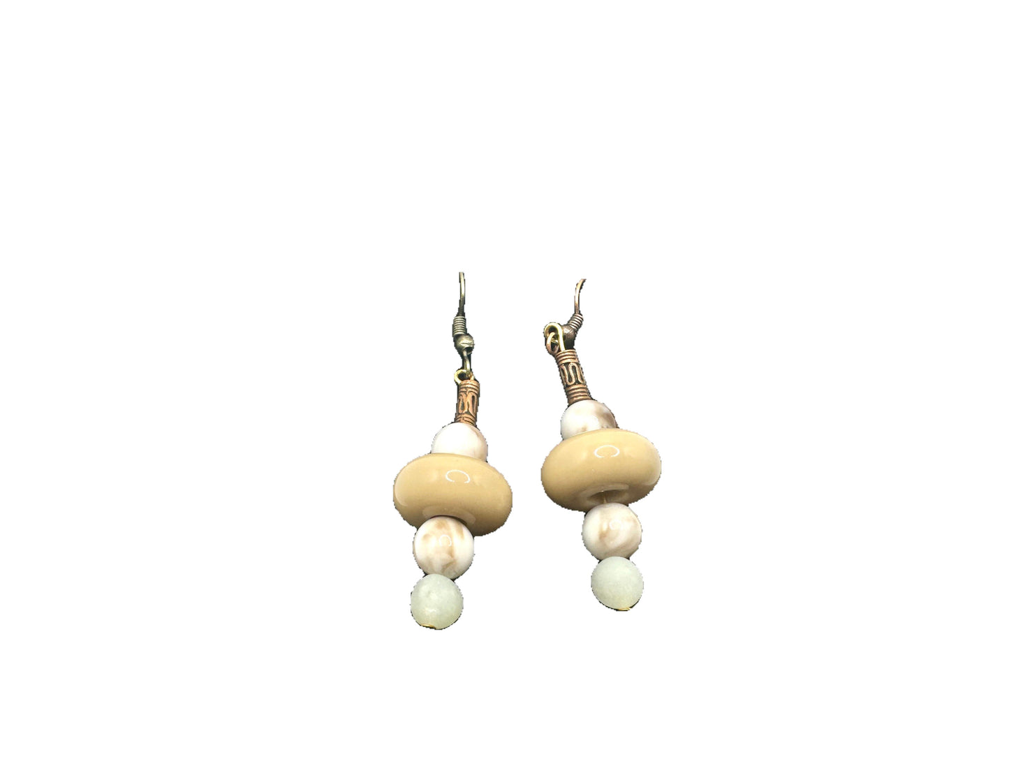 Elegant Sands Earthy Toned Drop Earrings