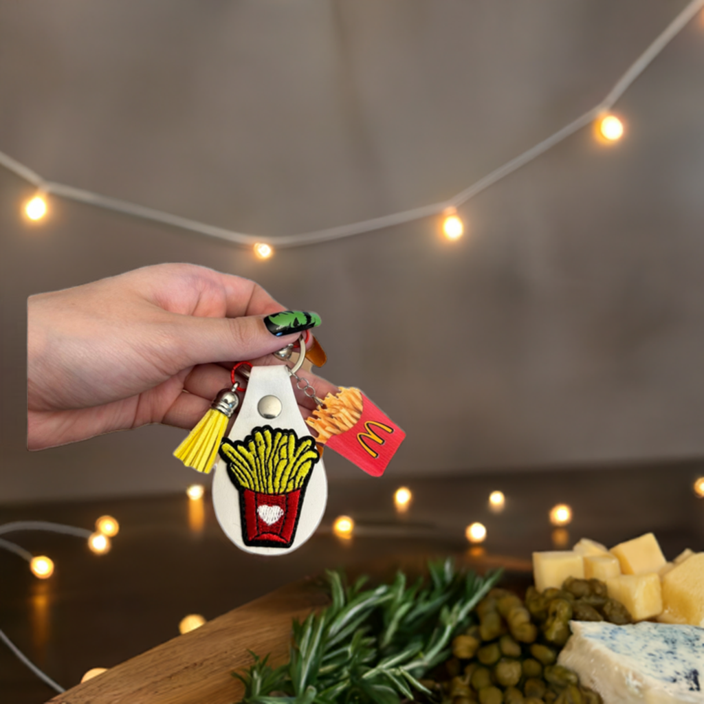 Fry Lover's Delight: Fun and Quirky Keychain