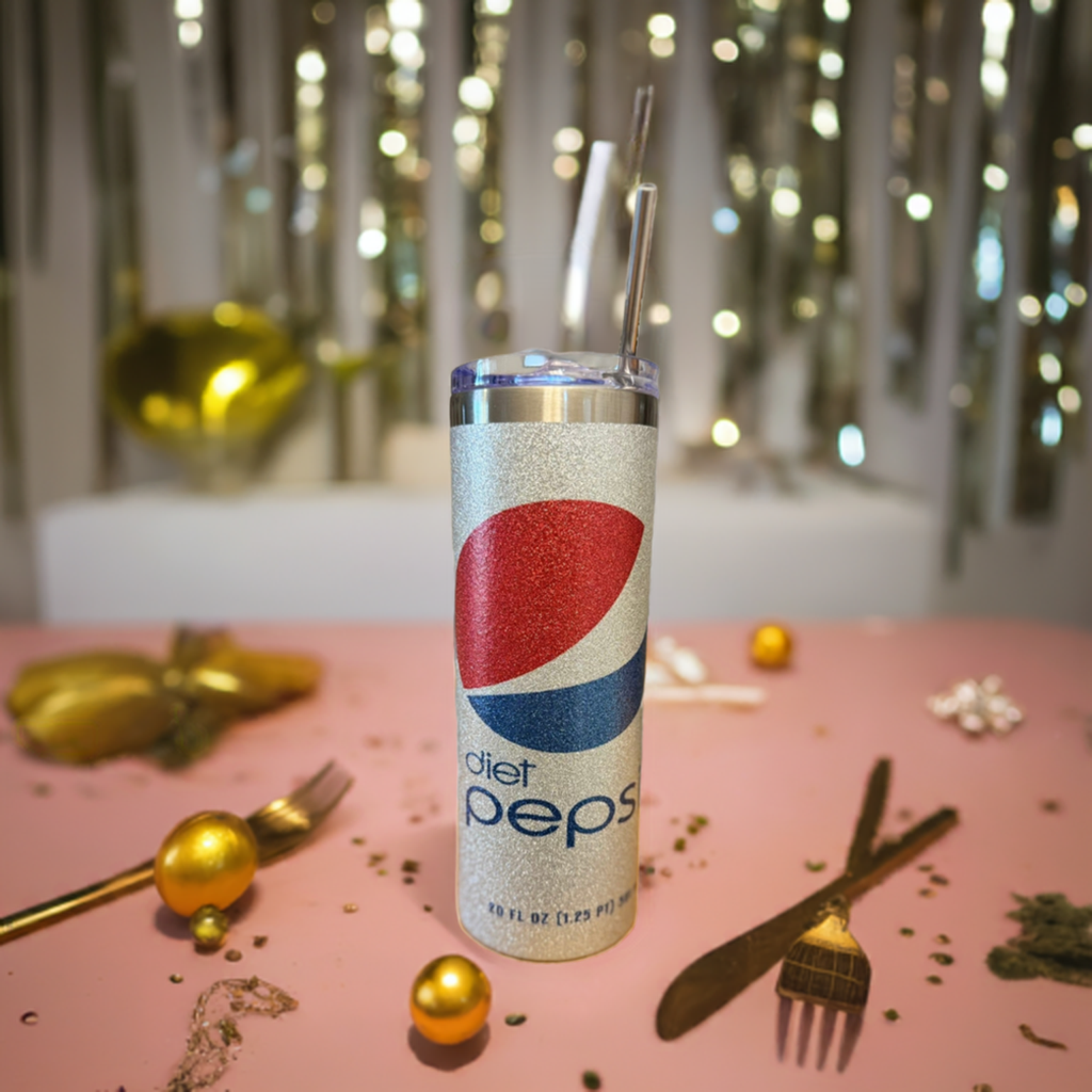 Sparkling Diet Pepsi Tumbler - 20 oz Stainless Steel Insulated Cup