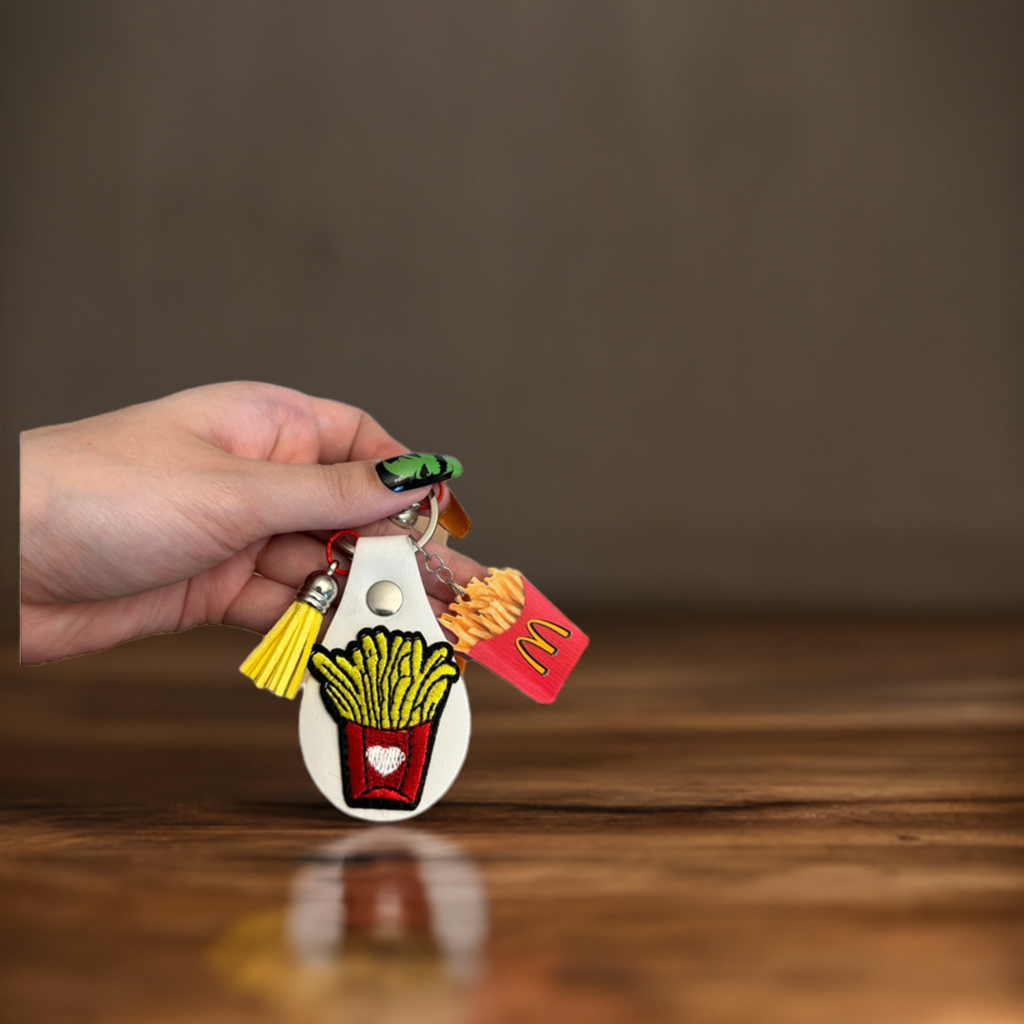 Fry Lover's Delight: Fun and Quirky Keychain