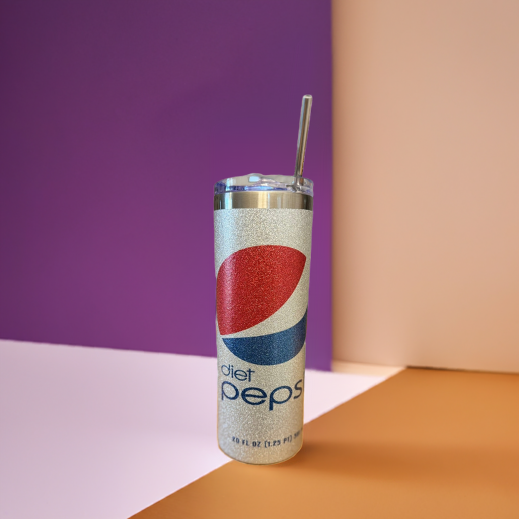 Sparkling Diet Pepsi Tumbler - 20 oz Stainless Steel Insulated Cup