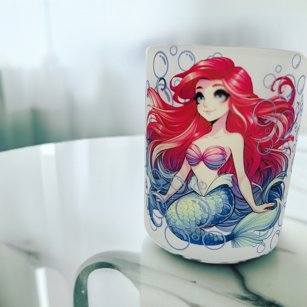 Enchanting Mermaid Melody Frosted Glass Mug