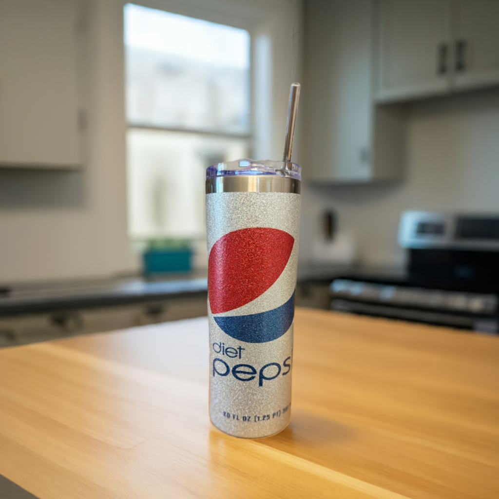 Sparkling Diet Pepsi Tumbler - 20 oz Stainless Steel Insulated Cup
