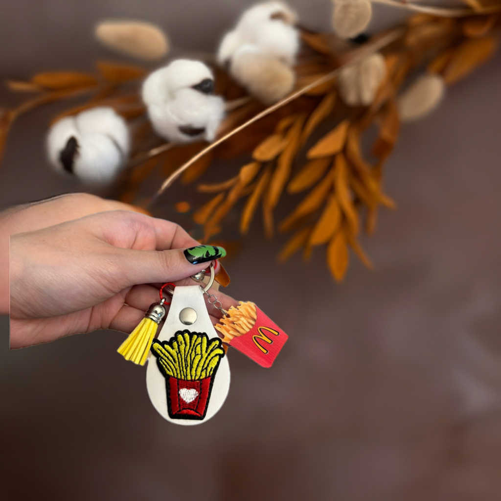 Fry Lover's Delight: Fun and Quirky Keychain