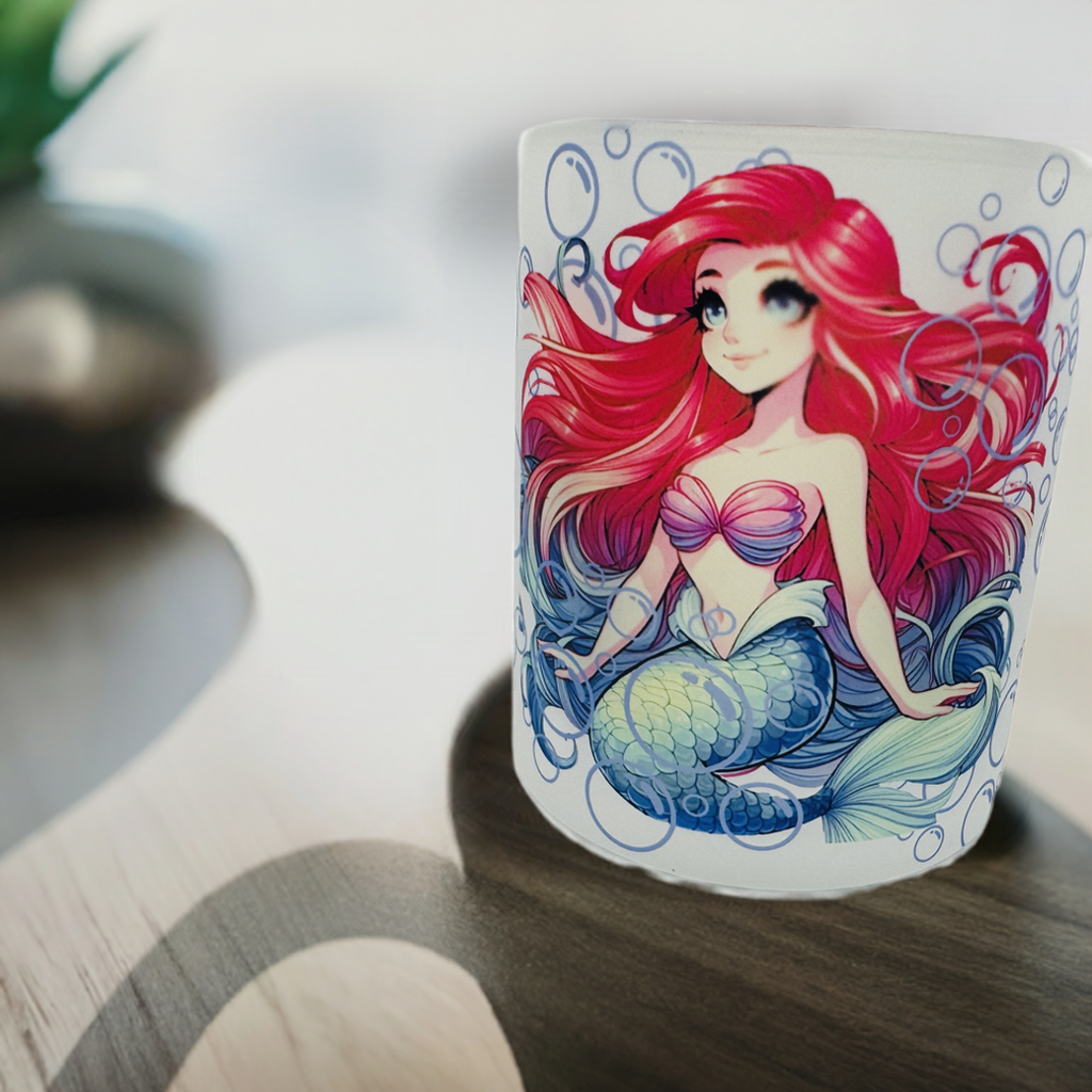 Enchanting Mermaid Melody Frosted Glass Mug