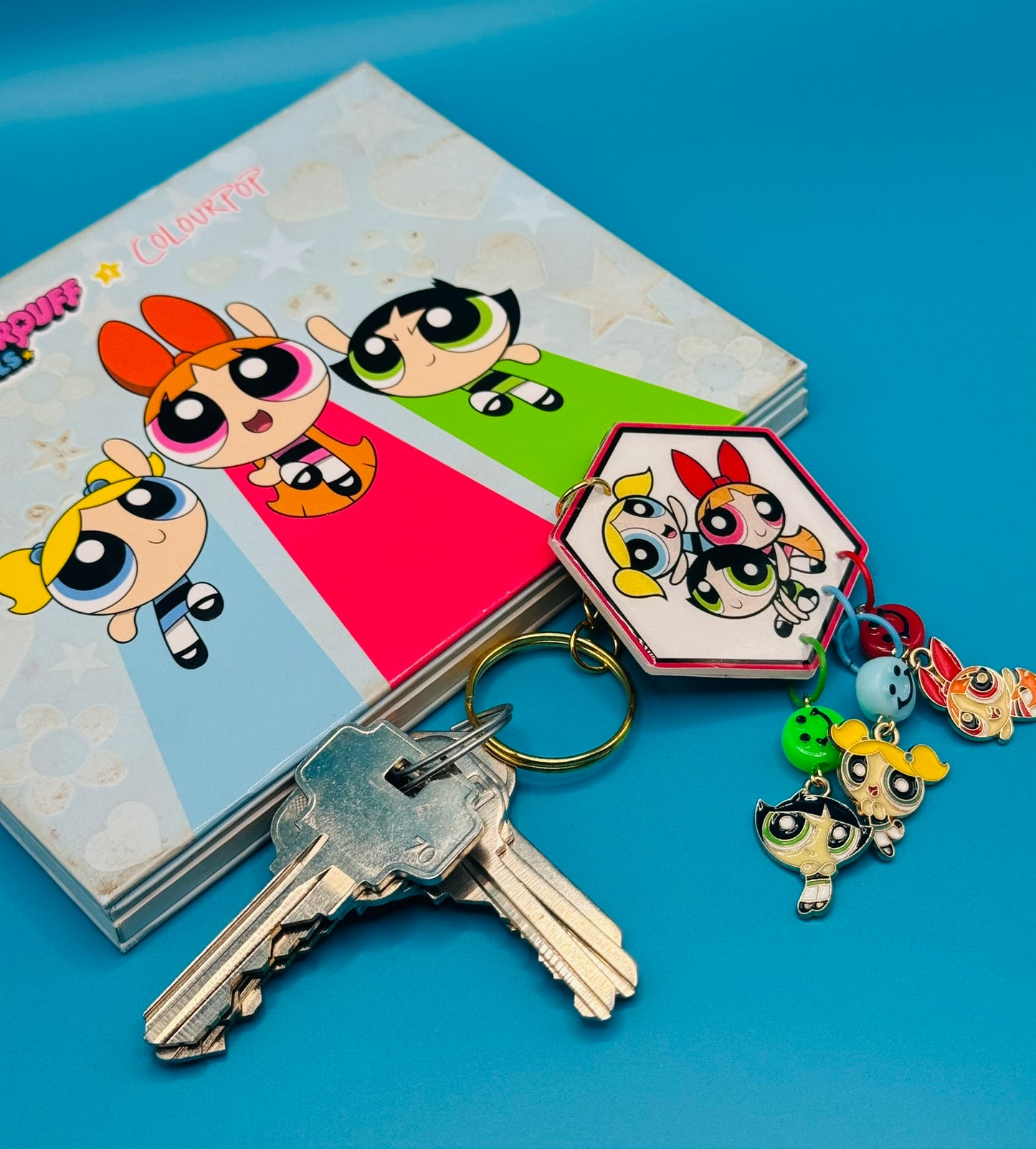 Pixel Perfect Power Trio Keychain