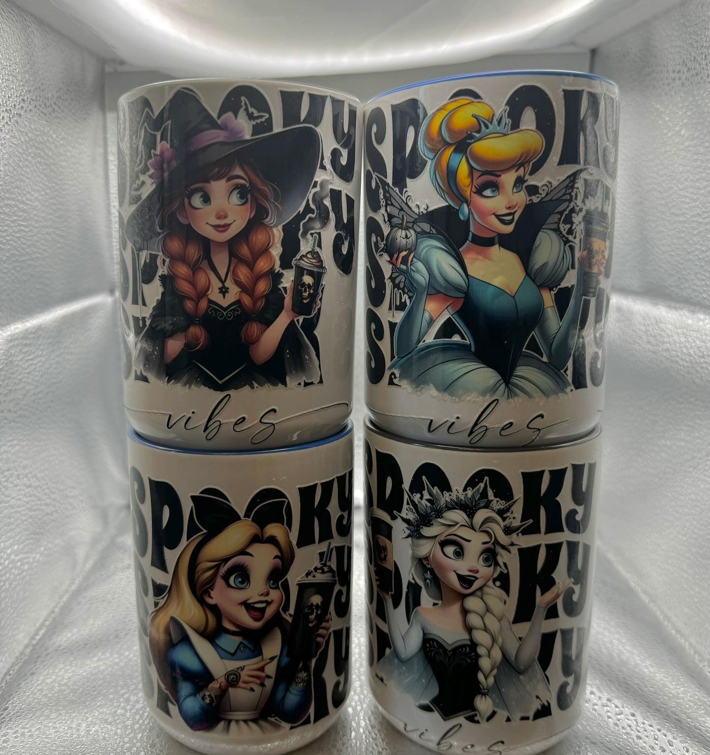 Spooky Princess Vibes: Gothic Fairytale Mug Collection