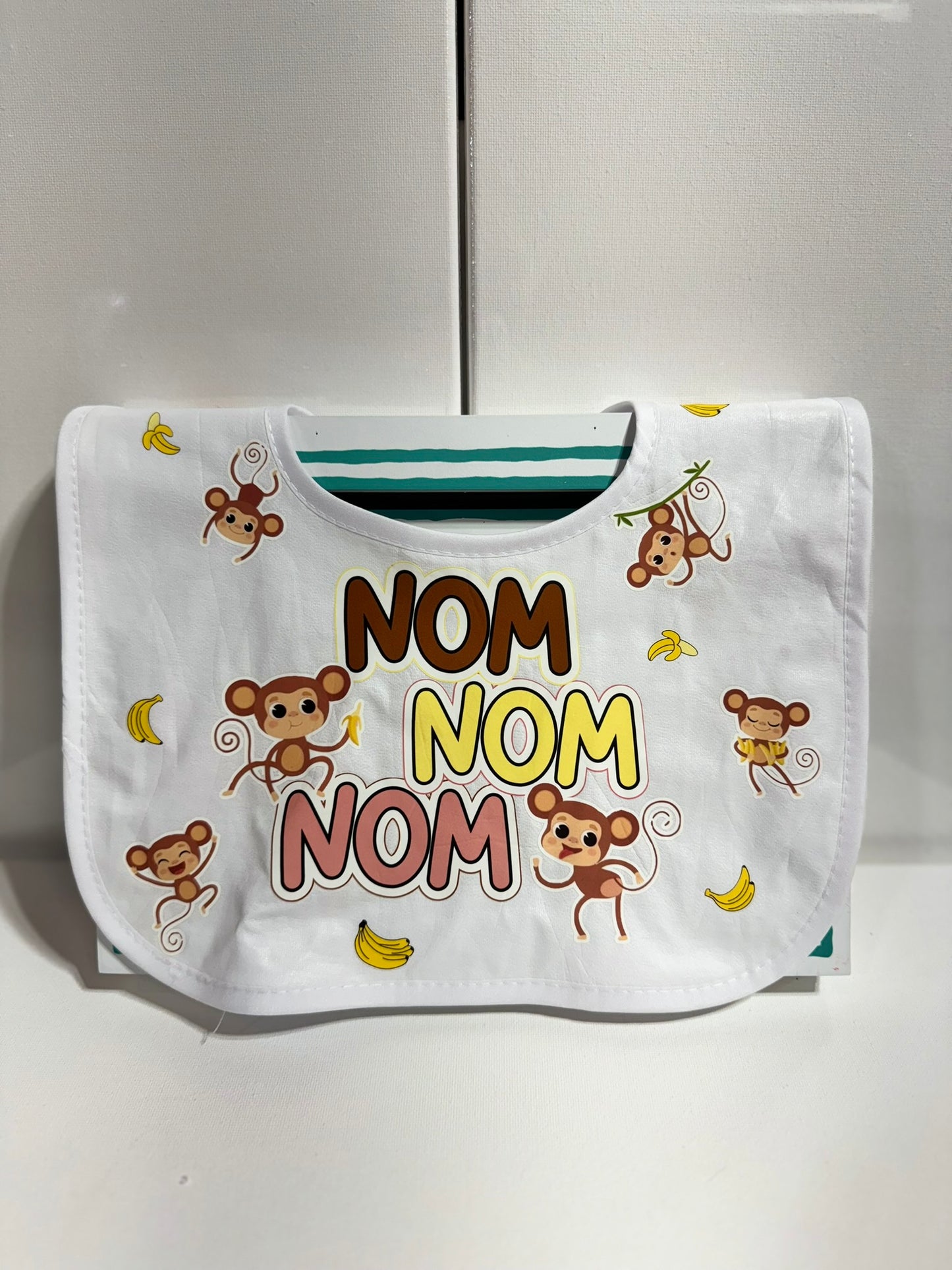 Nom Nom Monkey Bib