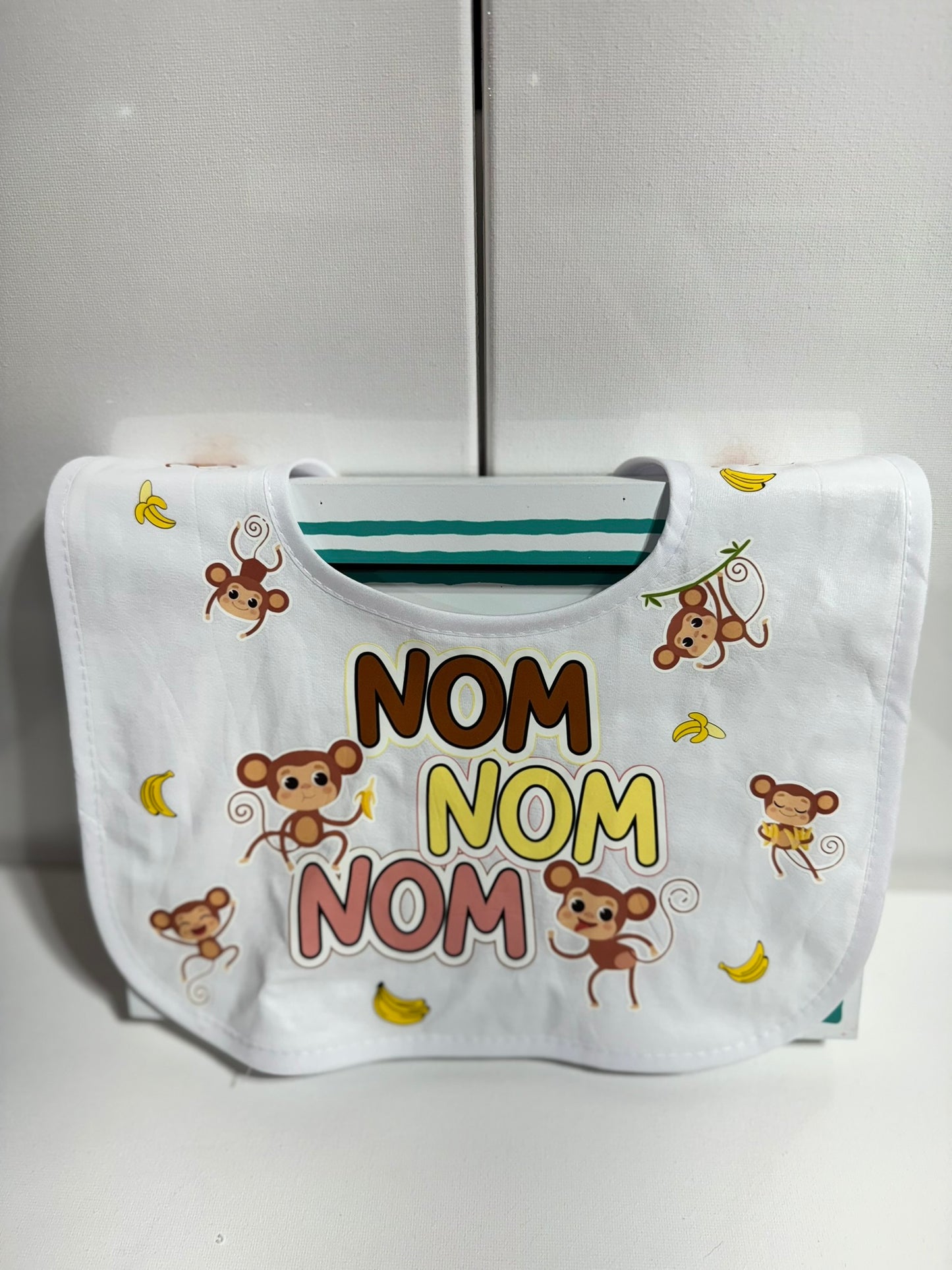 Nom Nom Monkey Bib