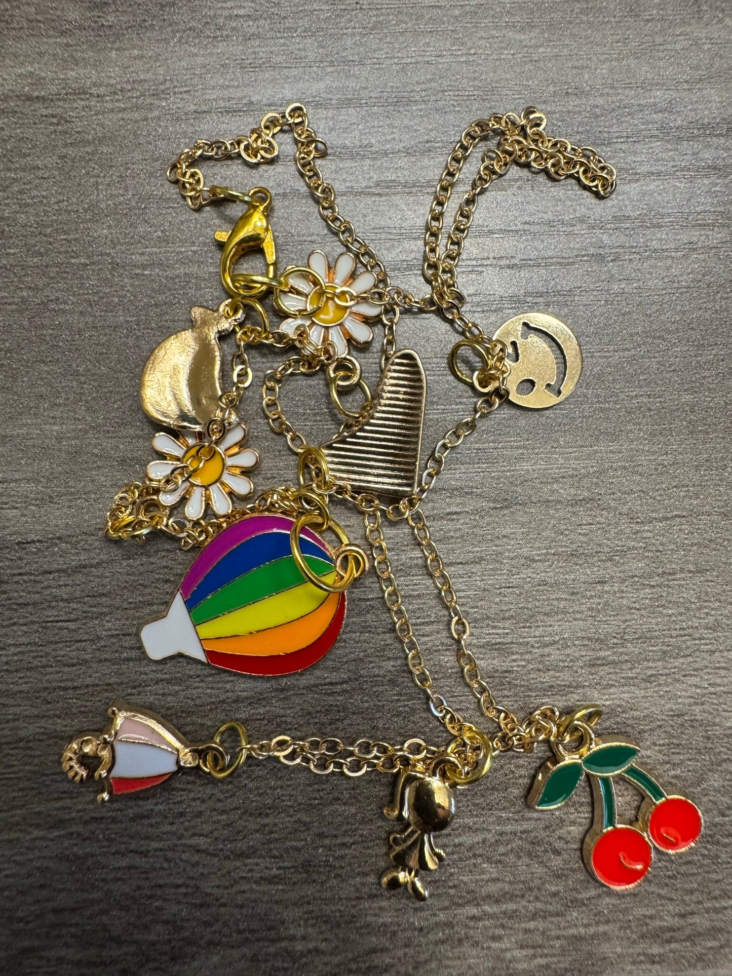 Spring Suave Charm Necklace & Bracelet Set – A Whimsical Touch of Joy