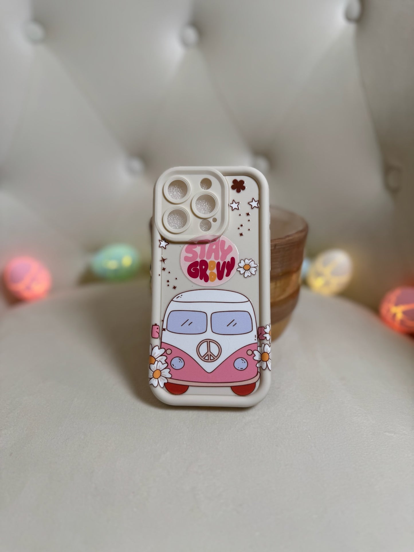 Stay Groovy Easter Vibes – Hippie Bus Phone Case
