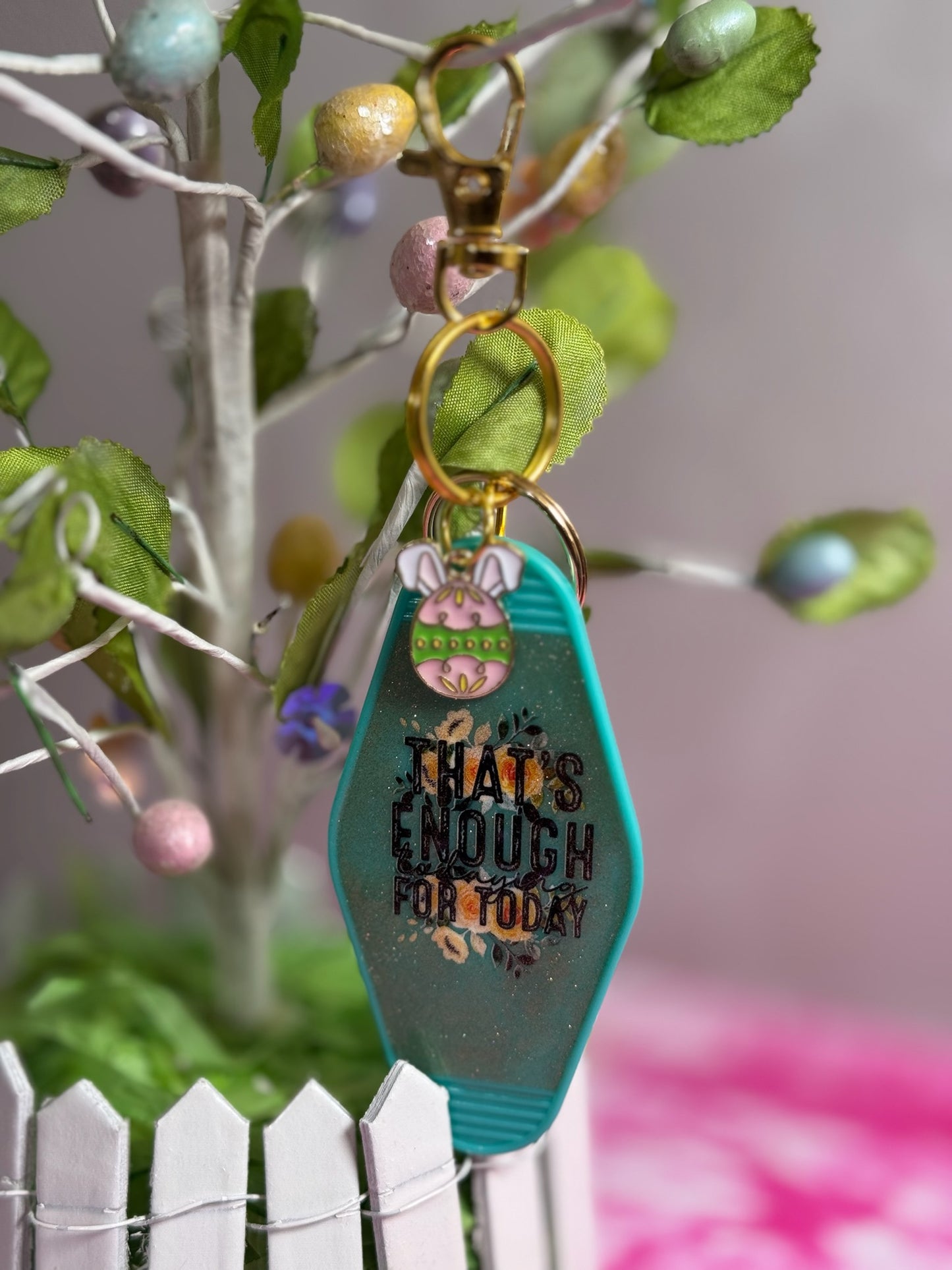 IDGAF-ish Retro Motel Keychain – Sassy & Relatable Mood