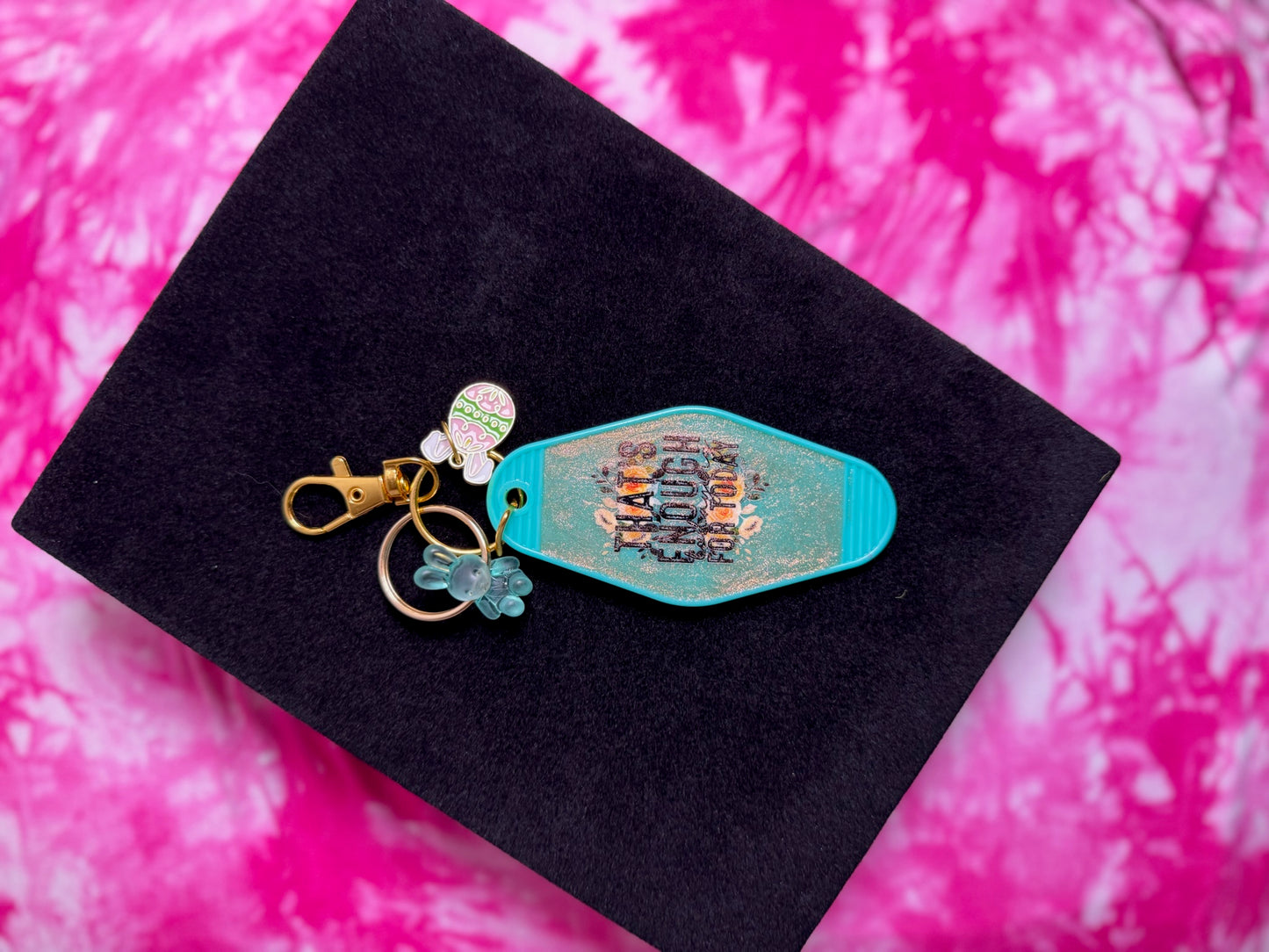 IDGAF-ish Retro Motel Keychain – Sassy & Relatable Mood