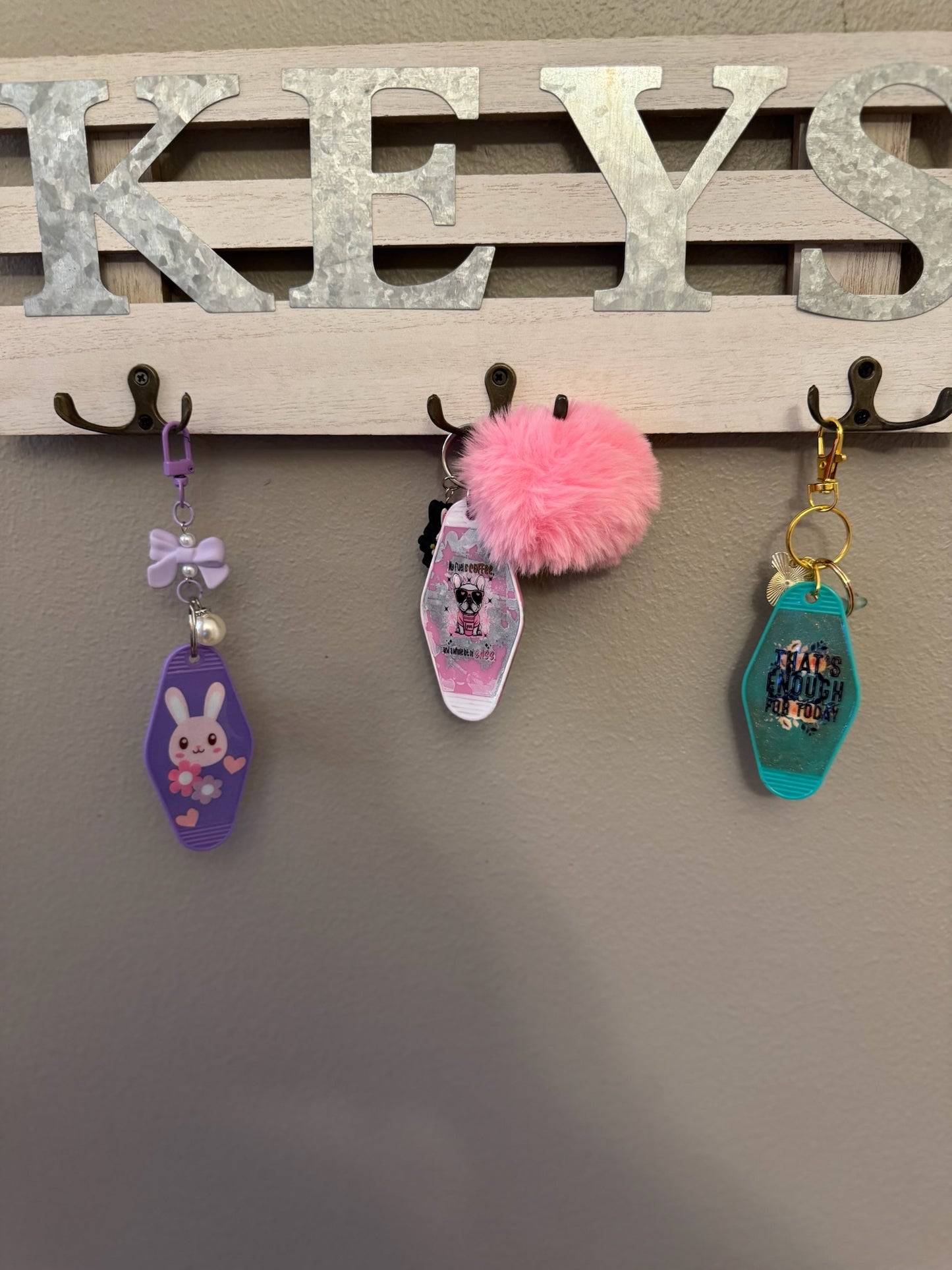 IDGAF-ish Retro Motel Keychain – Sassy & Relatable Mood