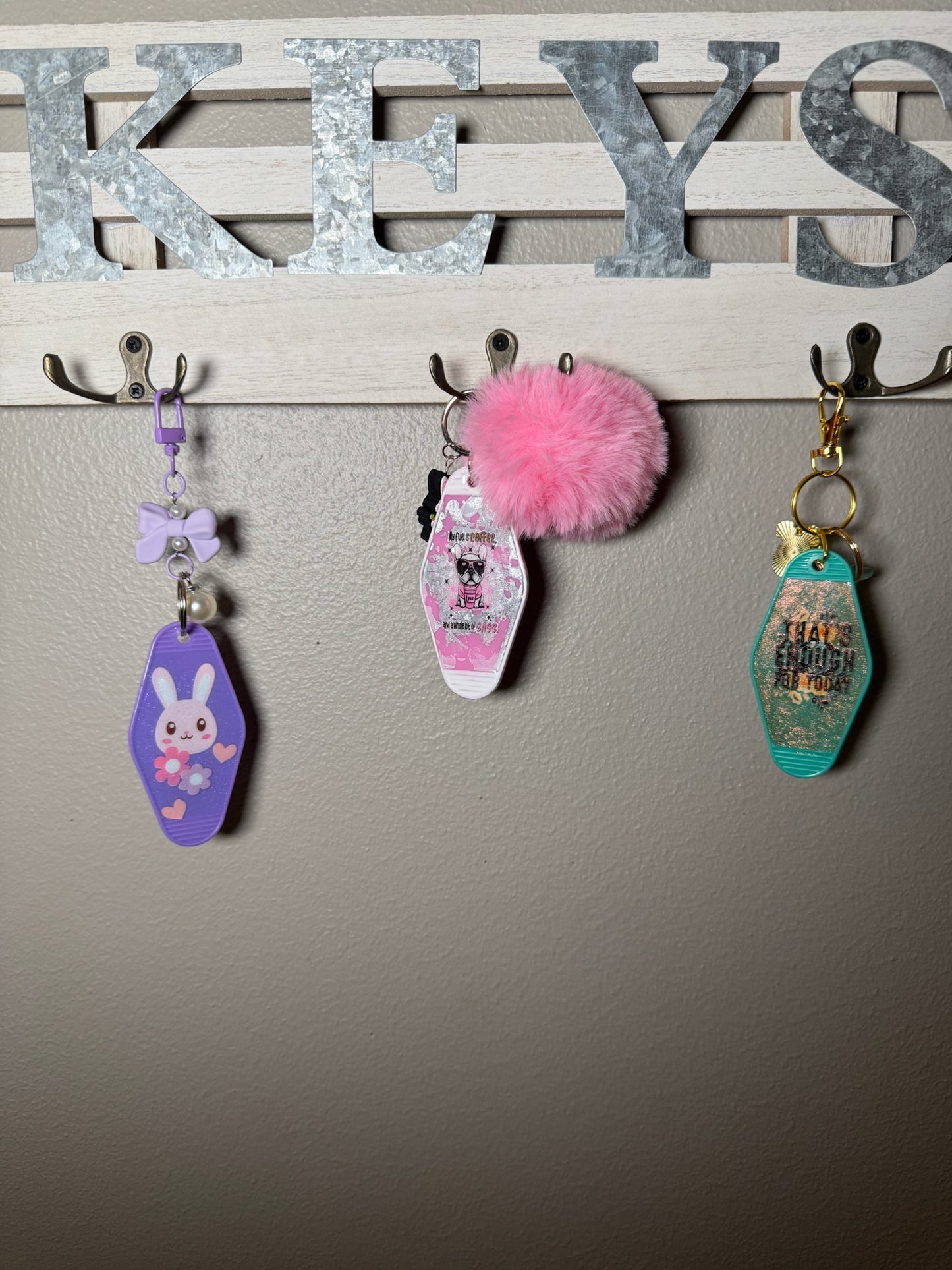 IDGAF-ish Retro Motel Keychain – Sassy & Relatable Mood