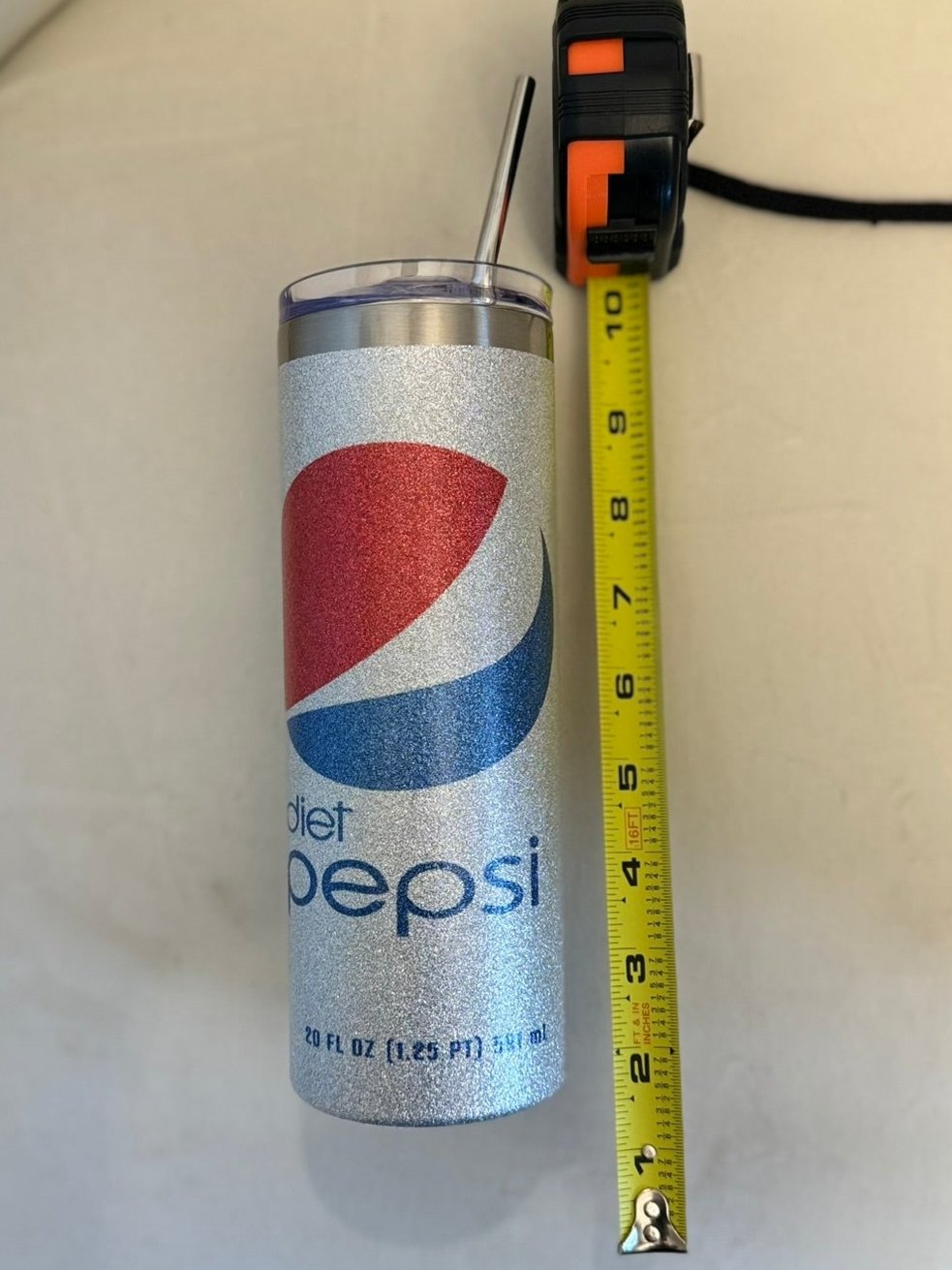 Sparkling Diet Pepsi Tumbler - 20 oz Stainless Steel Insulated Cup