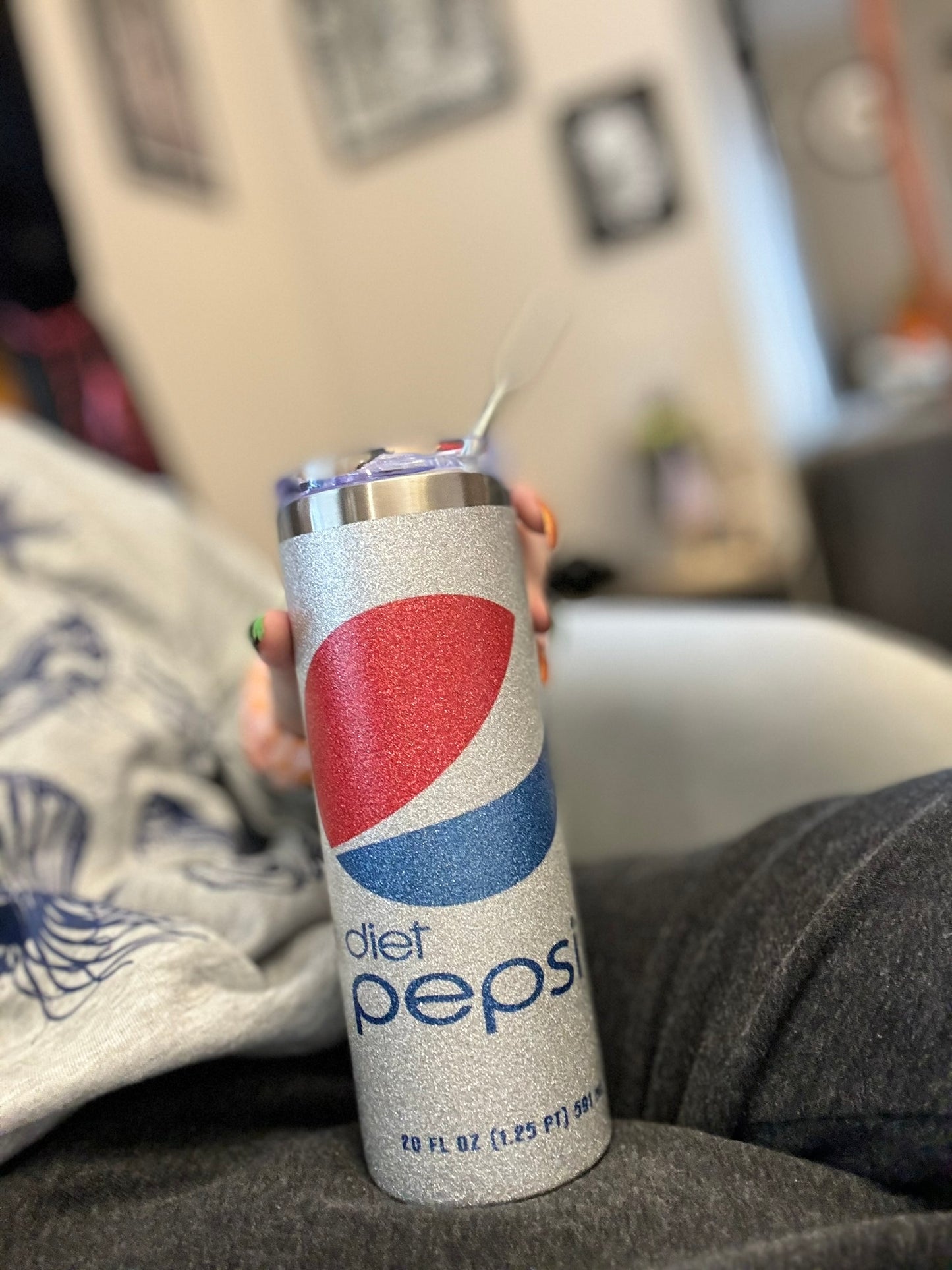 Sparkling Diet Pepsi Tumbler - 20 oz Stainless Steel Insulated Cup