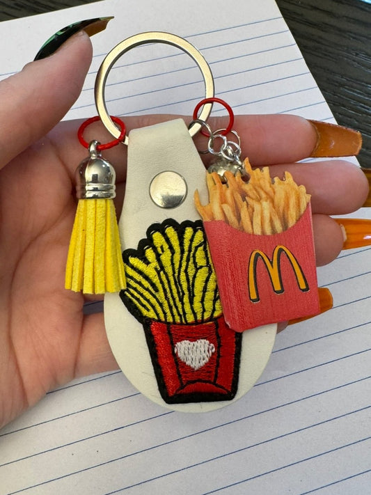 Fry Lover's Delight: Fun and Quirky Keychain