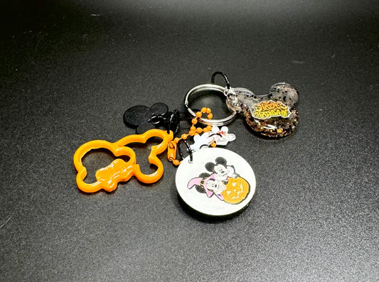 Spooky Mouse Halloween Charm Keychain