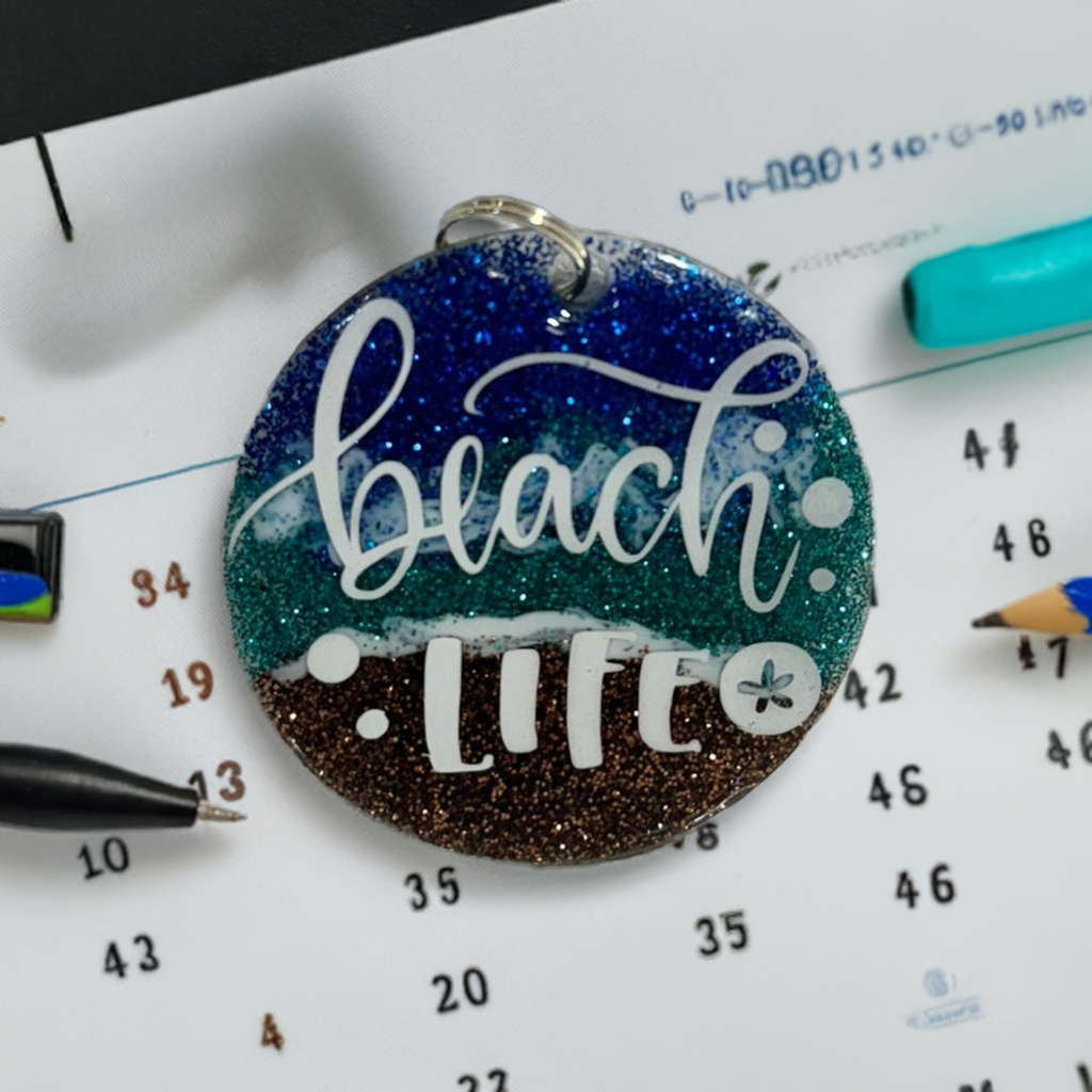 Beach Life Bliss Keychain
