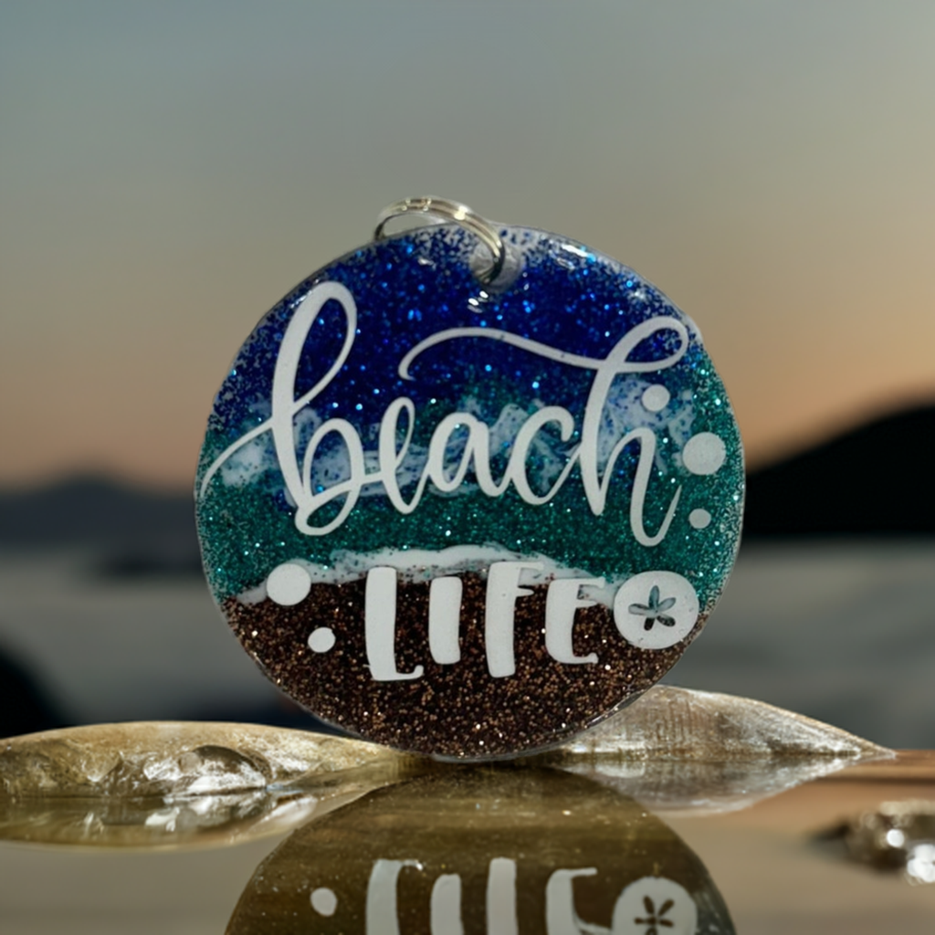 Beach Life Bliss Keychain