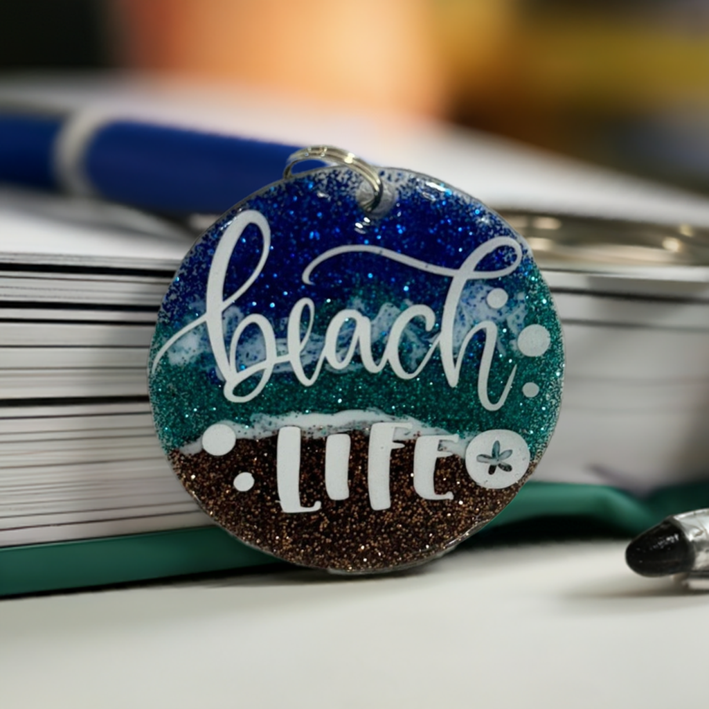 Beach Life Bliss Keychain