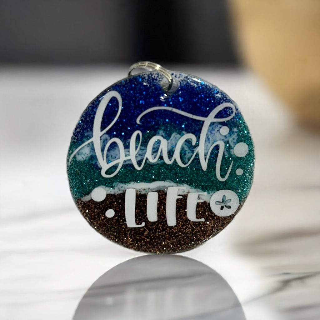 Beach Life Bliss Keychain