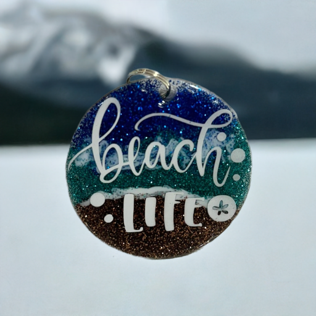 Beach Life Bliss Keychain