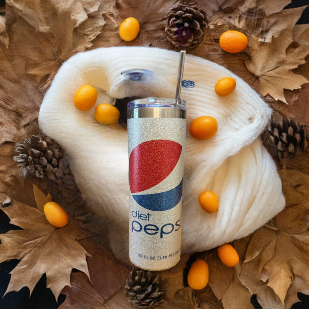 Sparkling Diet Pepsi Tumbler - 20 oz Stainless Steel Insulated Cup