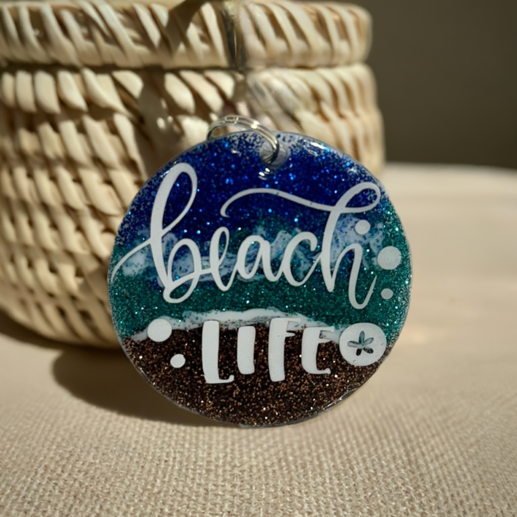 Beach Life Bliss Keychain