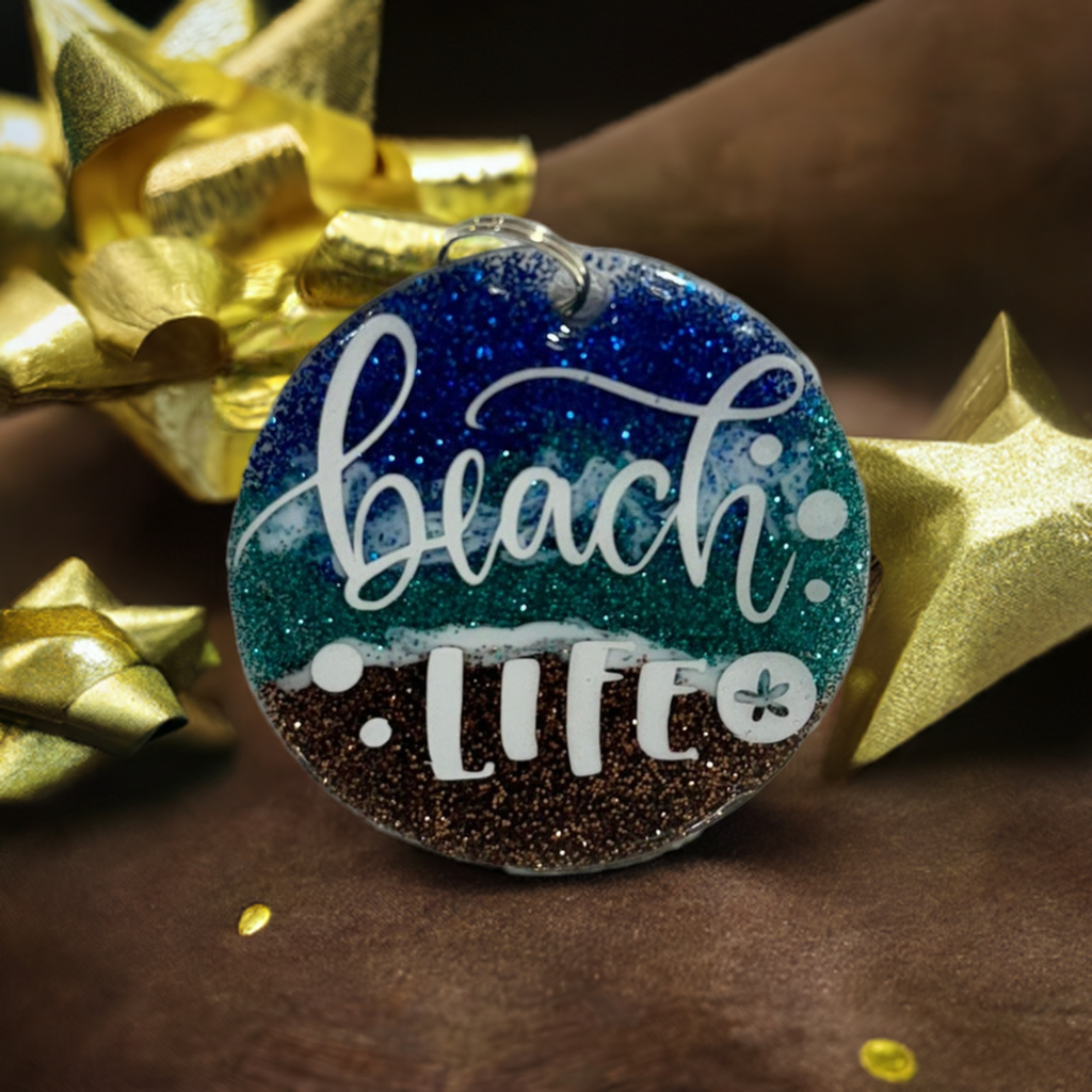 Beach Life Bliss Keychain