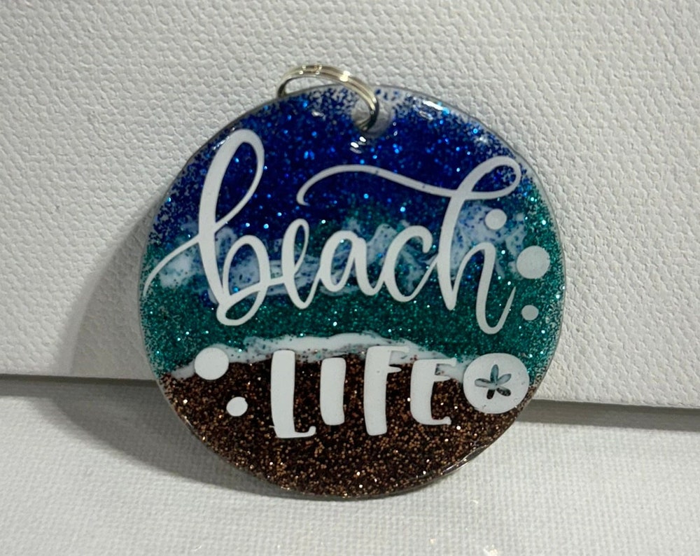 Beach Life Bliss Keychain